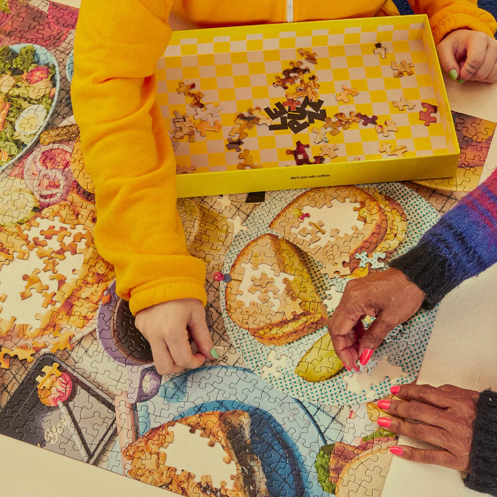the diner 1000 piece puzz