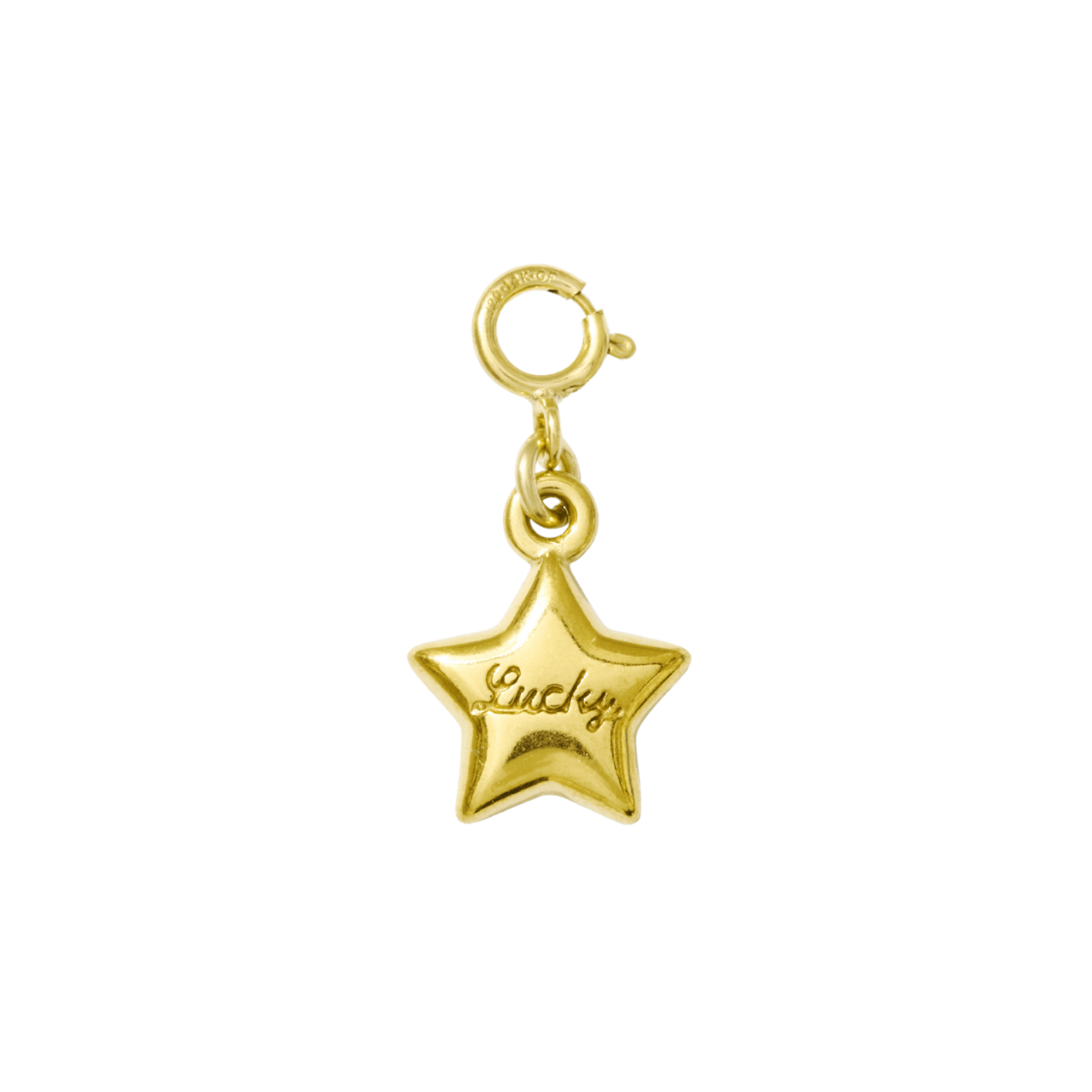 hair clip charm — lucky star