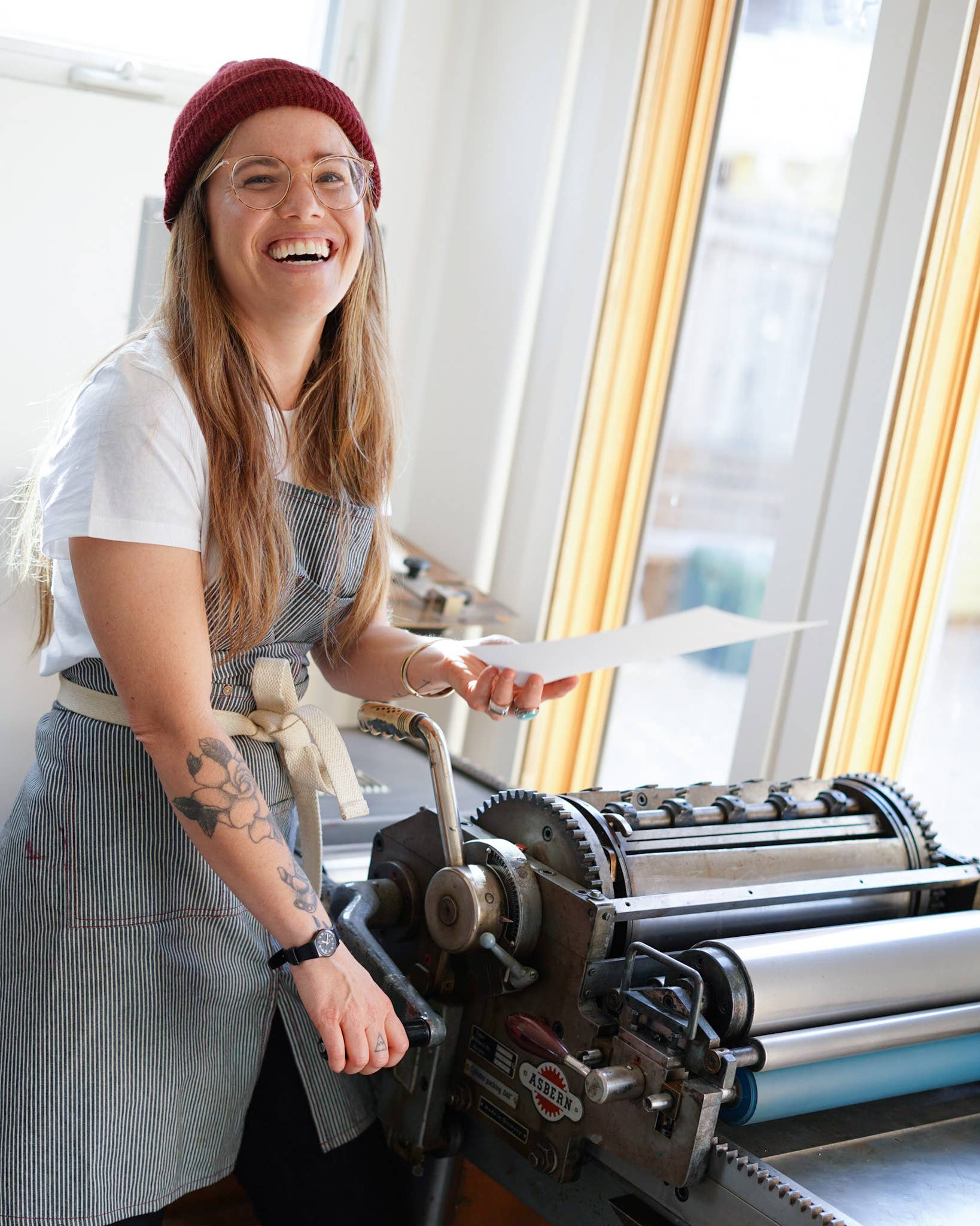 cactus letterpress greeting card