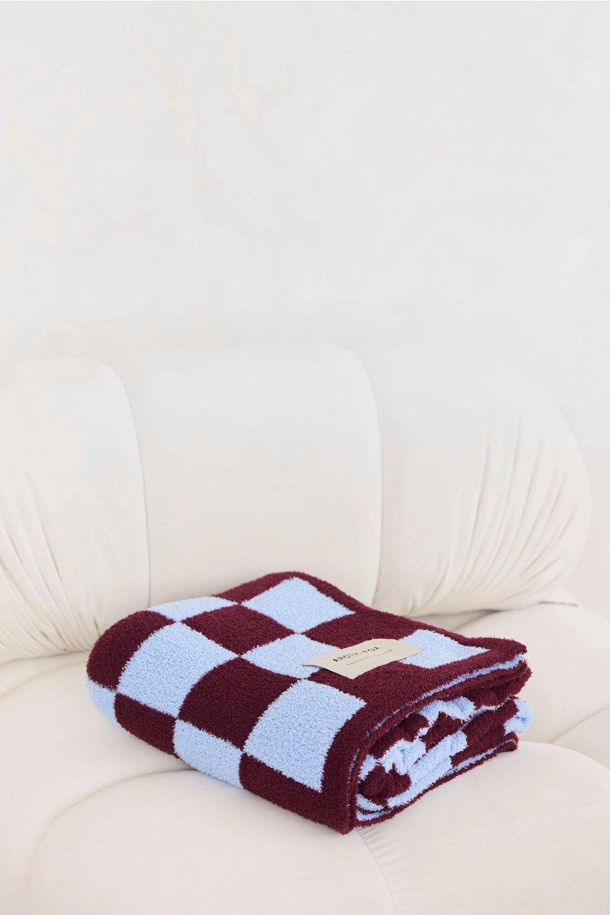 the teddy throw - 100% recycled - checkered
