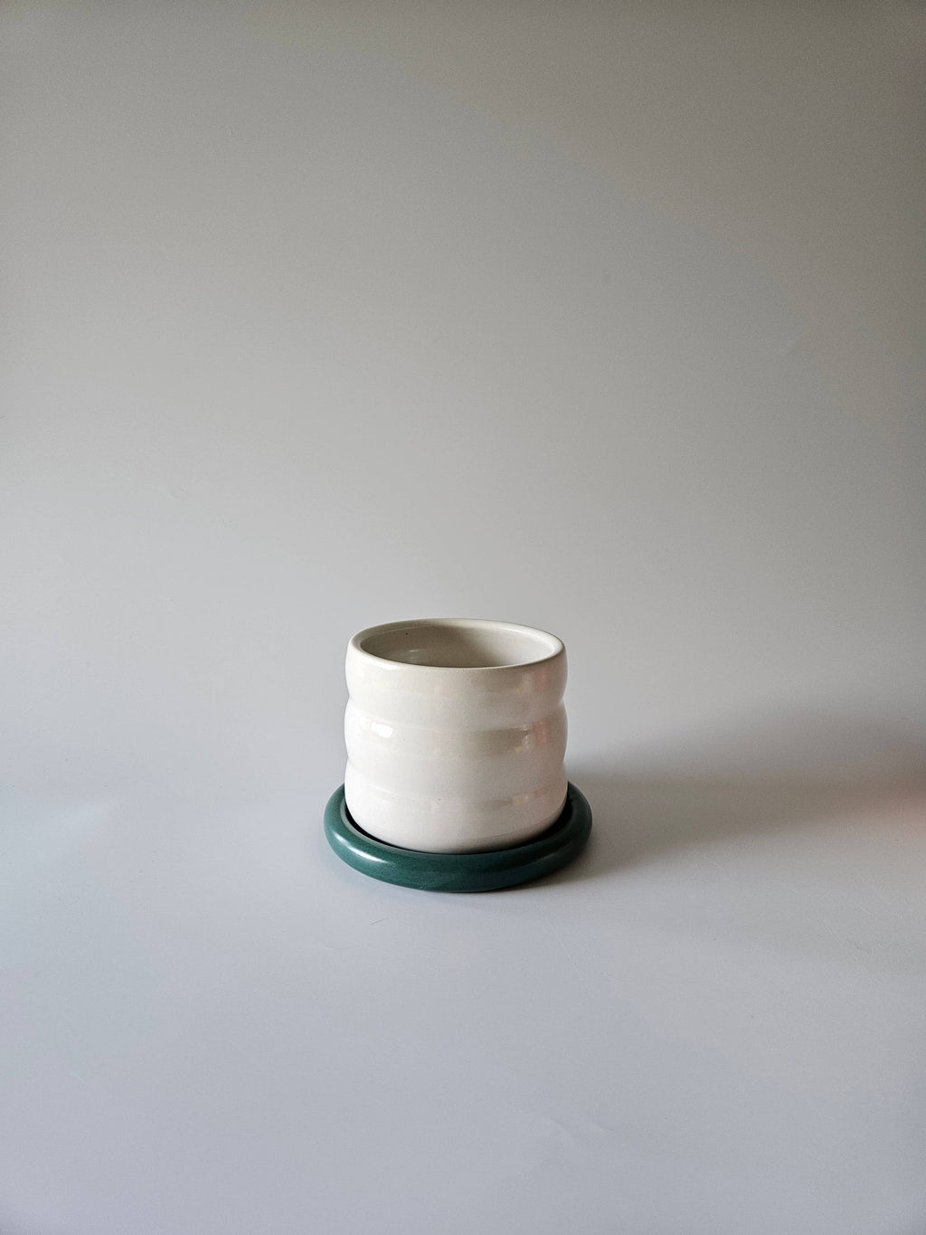 handmade ceramic classic bubble edge coaster
