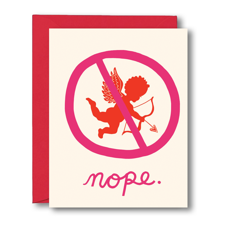 nope anti-valentine's day card