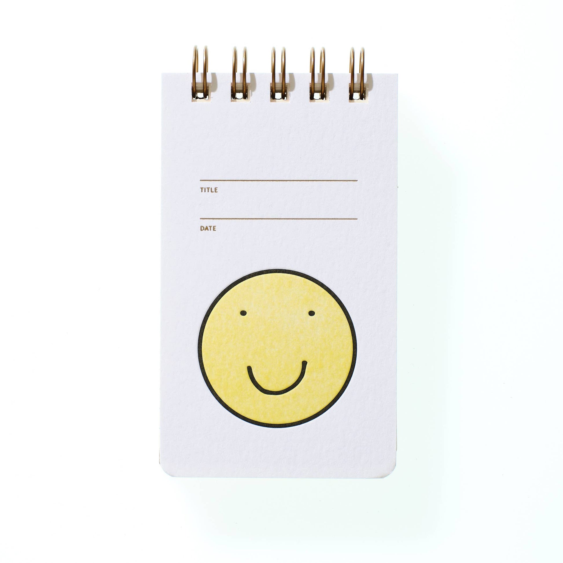 reporter notebook - smiley face