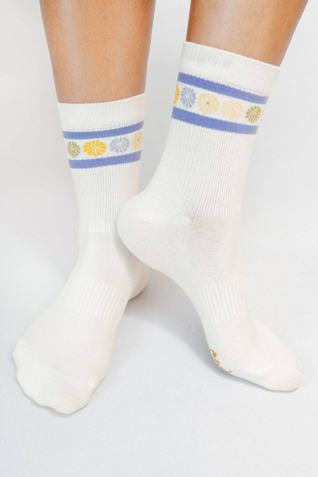 flower crown knit ankle sock by soulshine co