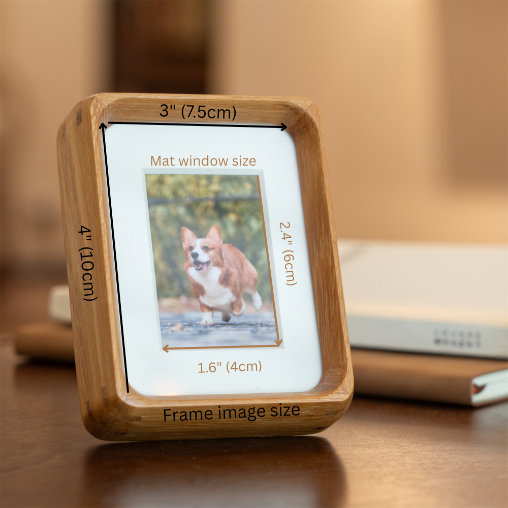 mini photo frame - teak