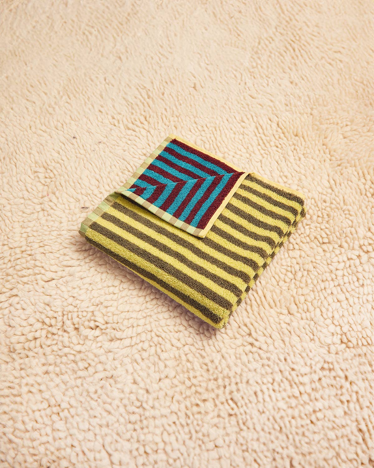 dragonfly stripe cotton terry hand towel