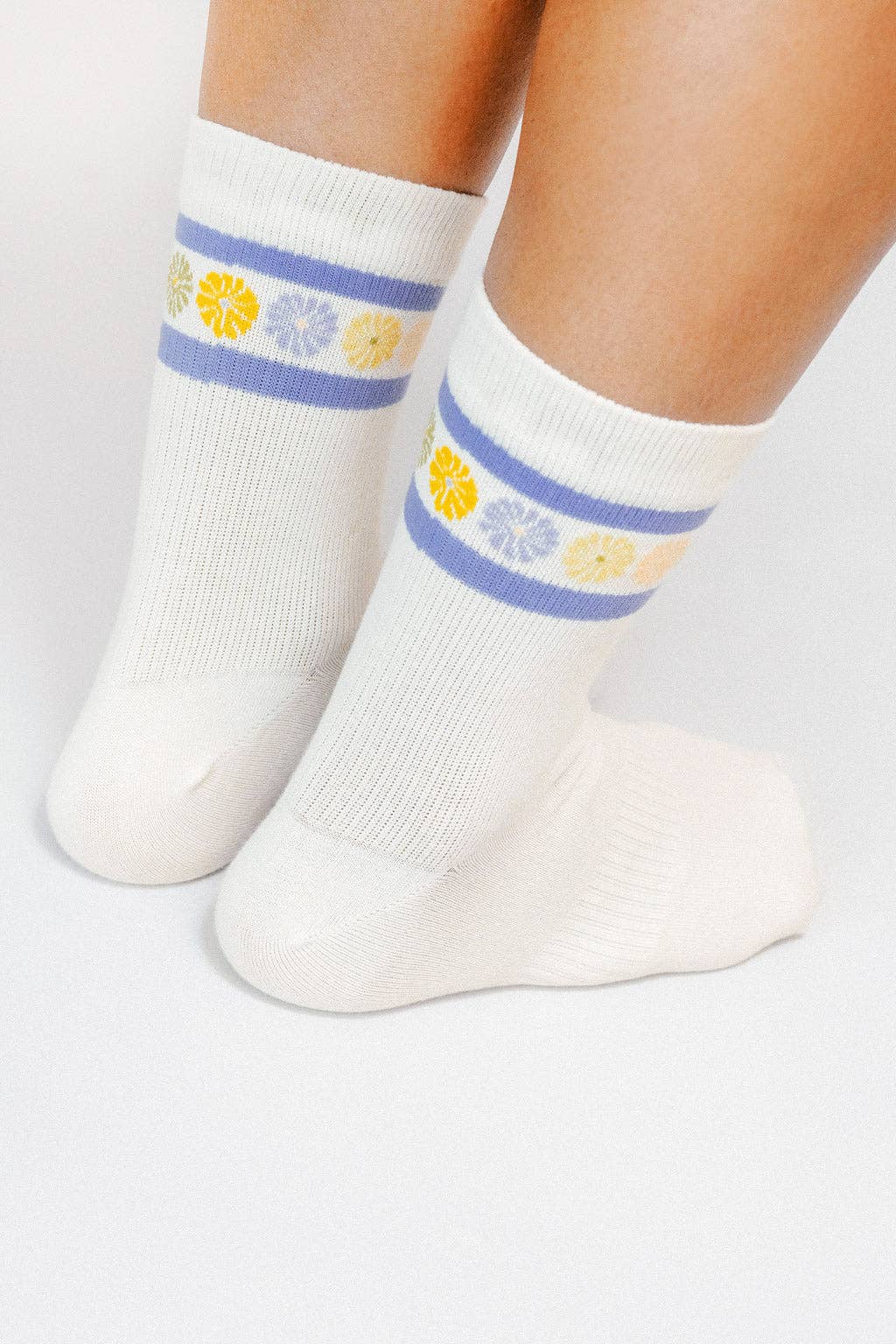 flower crown knit ankle sock by soulshine co