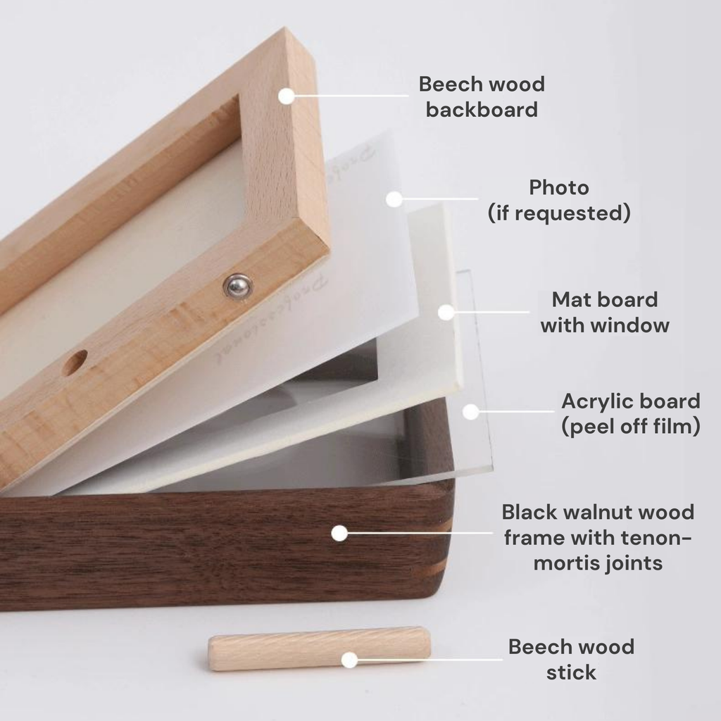 4x6" picture frame | solid wood