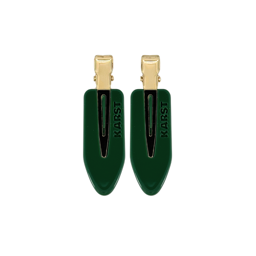 creaseless clips (set of 2) — evergreen