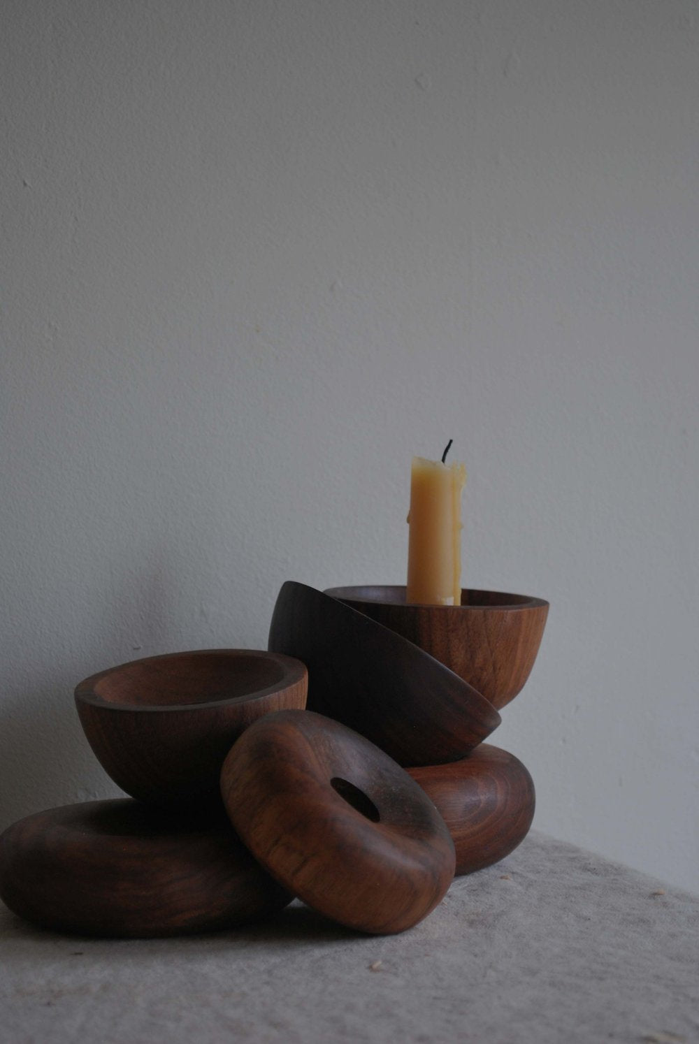 donut candlestick holder