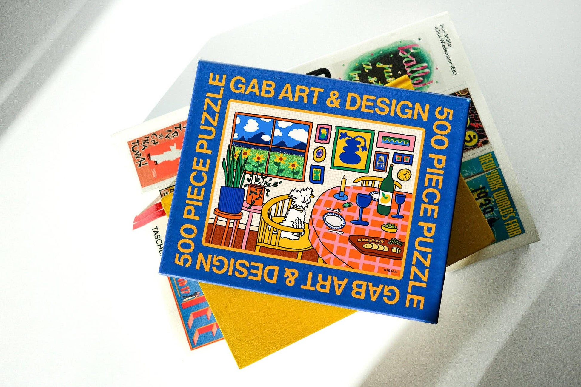 happy home illustrated 500-piece jigsaw puzzle