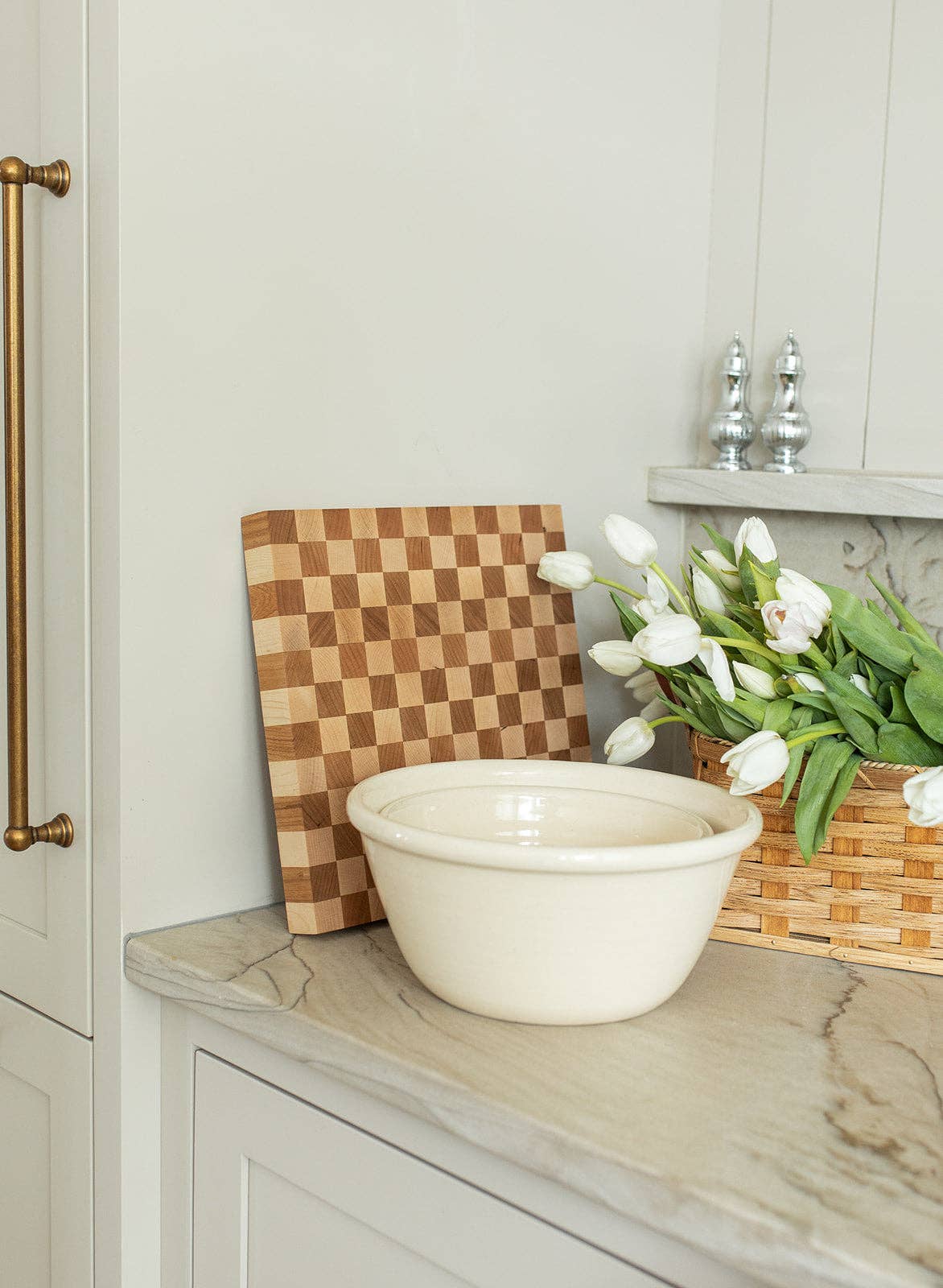 the checkered butcher block
