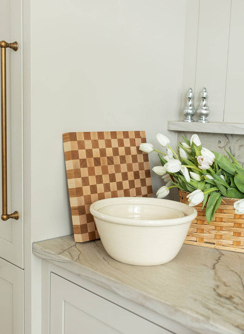 the checkered butcher block