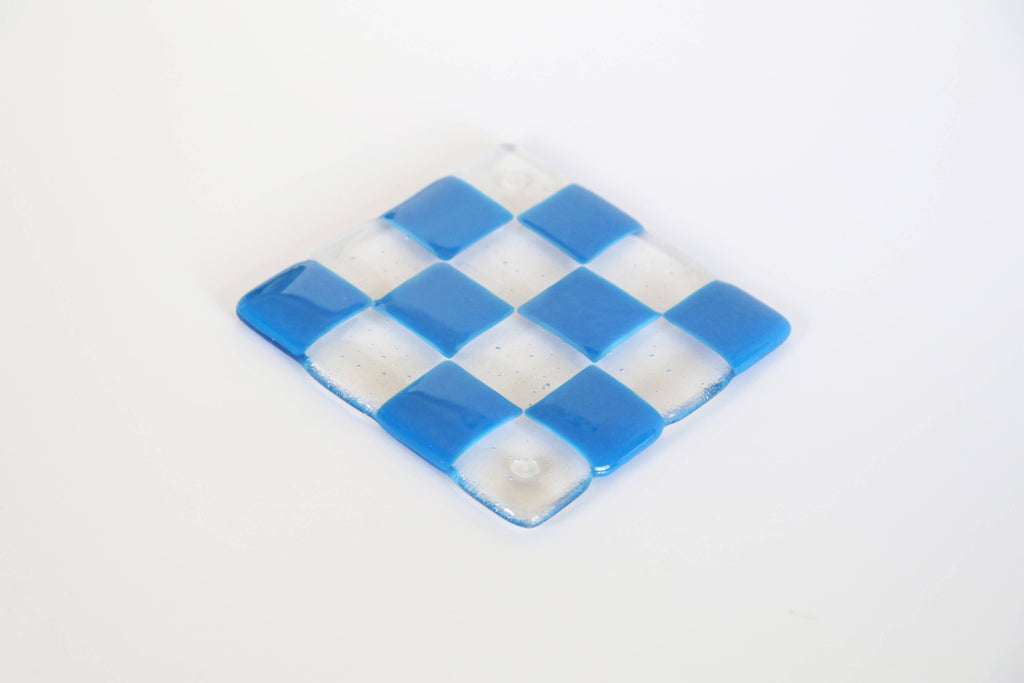 glass coaster checkerboard