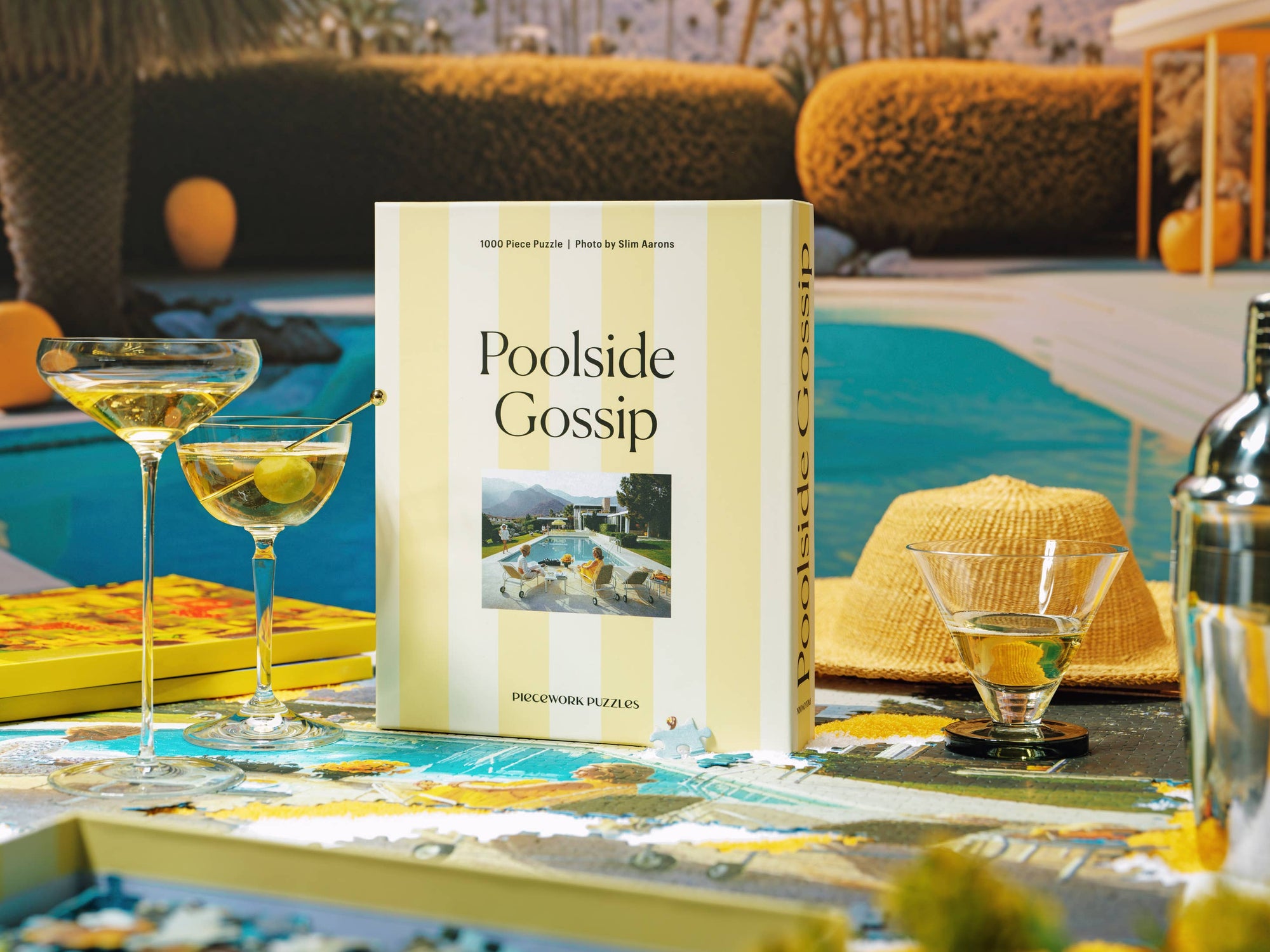 poolside gossip - slim aarons collab - 1000 piece puzzle