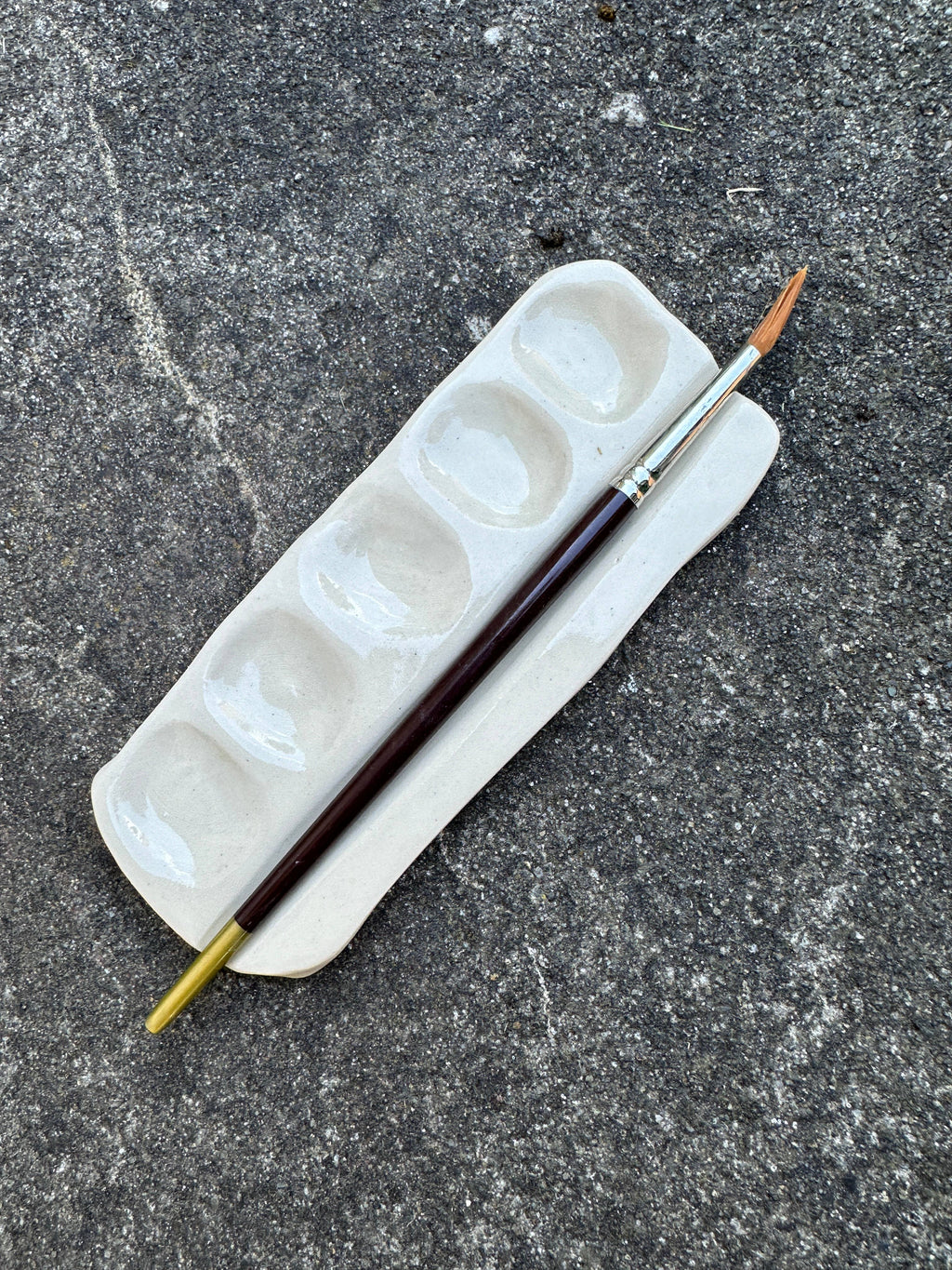 small ceramic watercolor palette