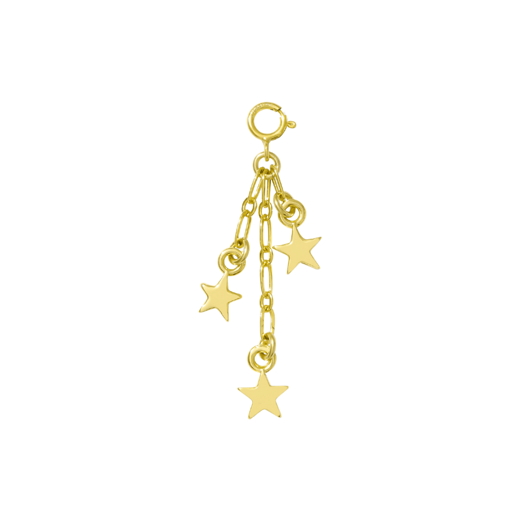 hair clip charm — stardust trio