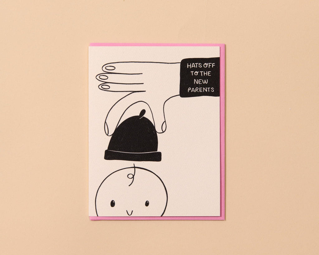 sweet scandi new baby card