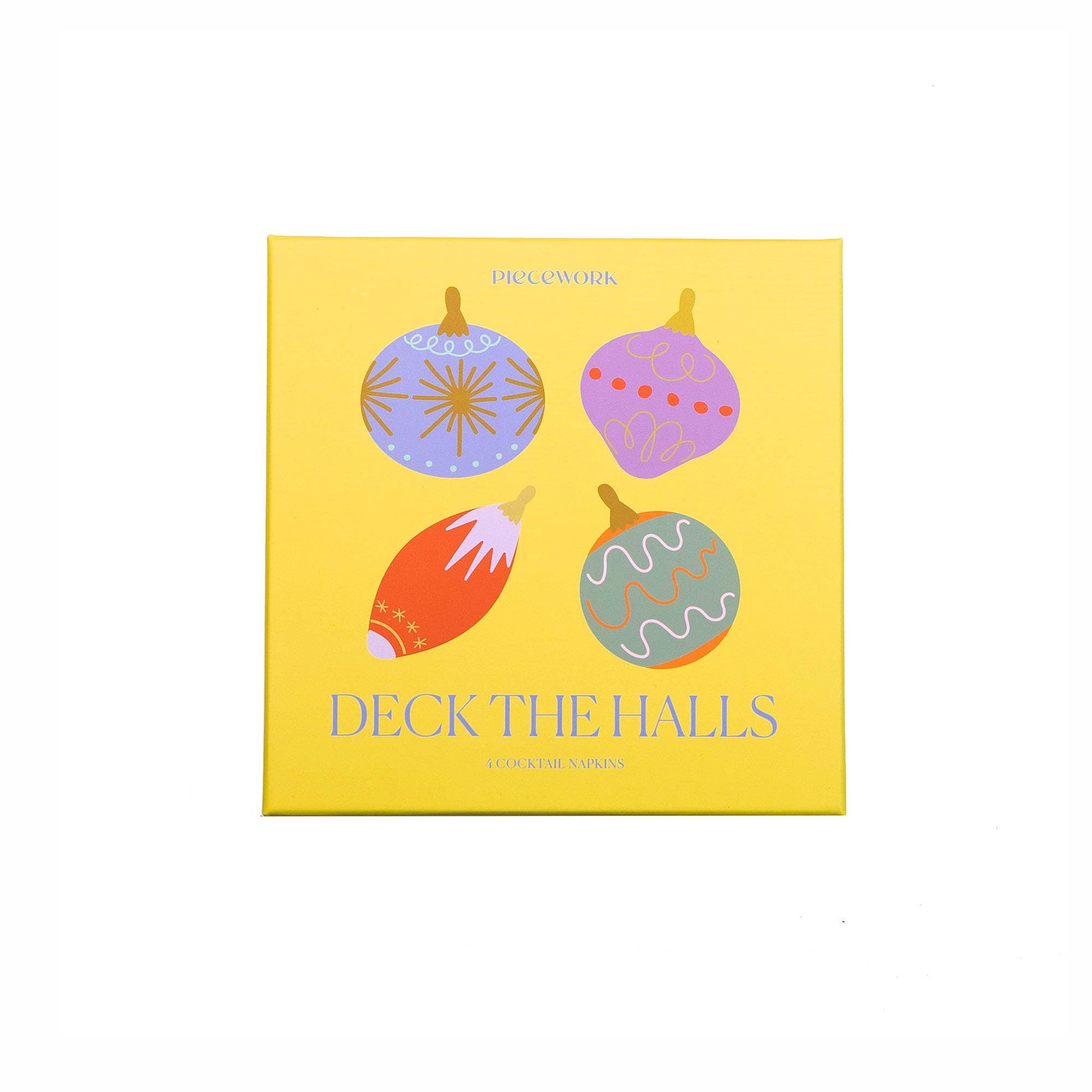 deck the halls cocktail napkins - set of 4
