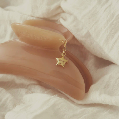 hair clip charm — lucky star