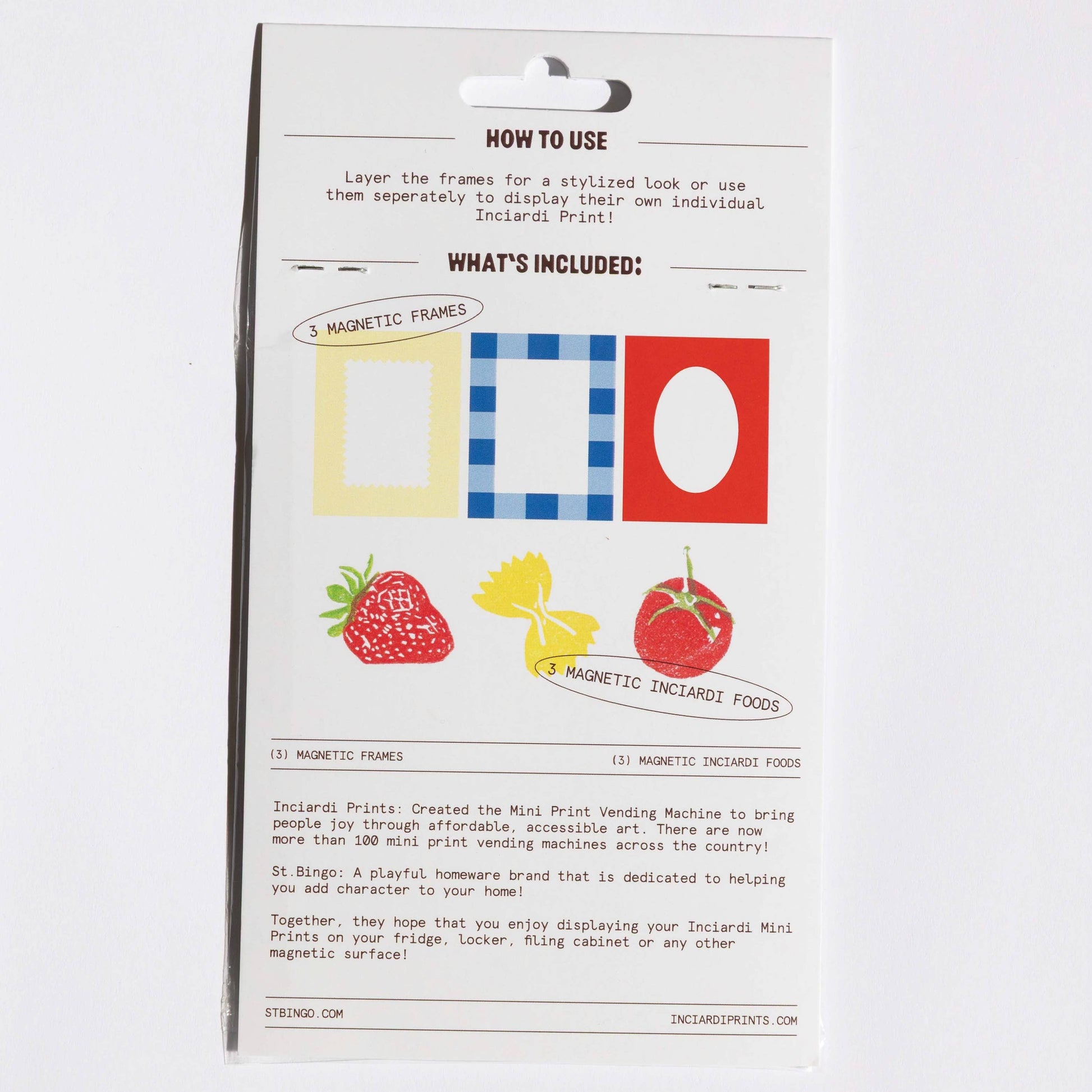 magnetic frame pack for inciardi prints | variety pack