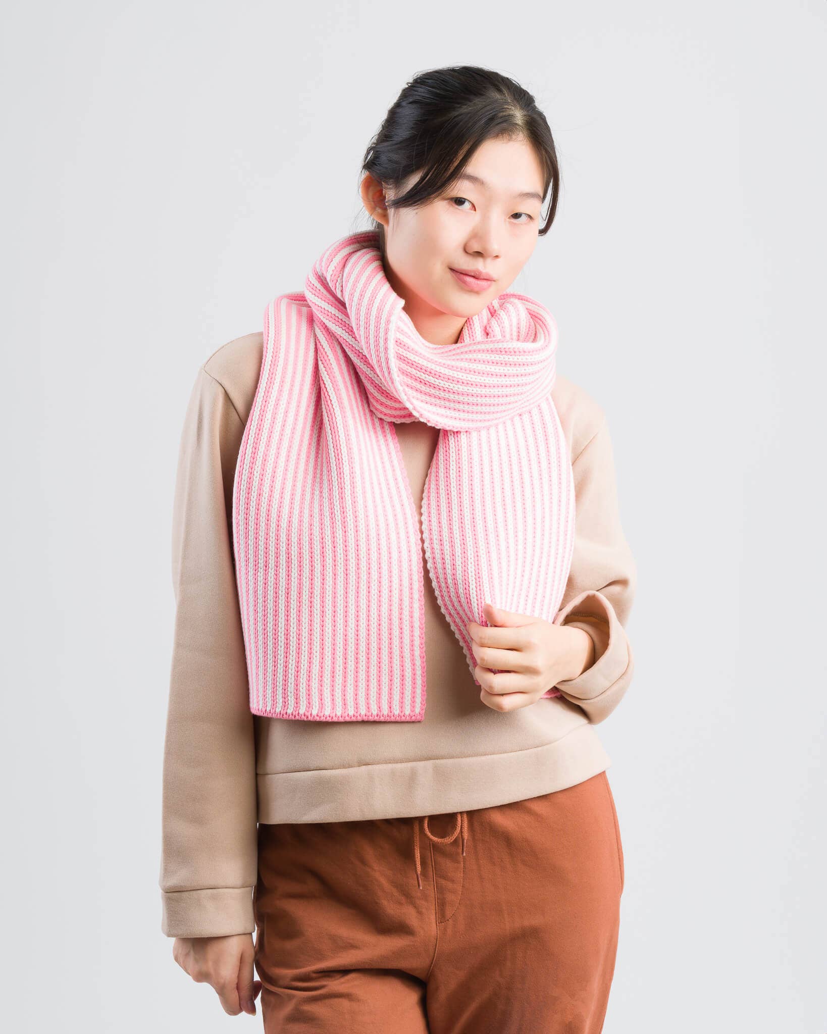 pinstripe big scarf
