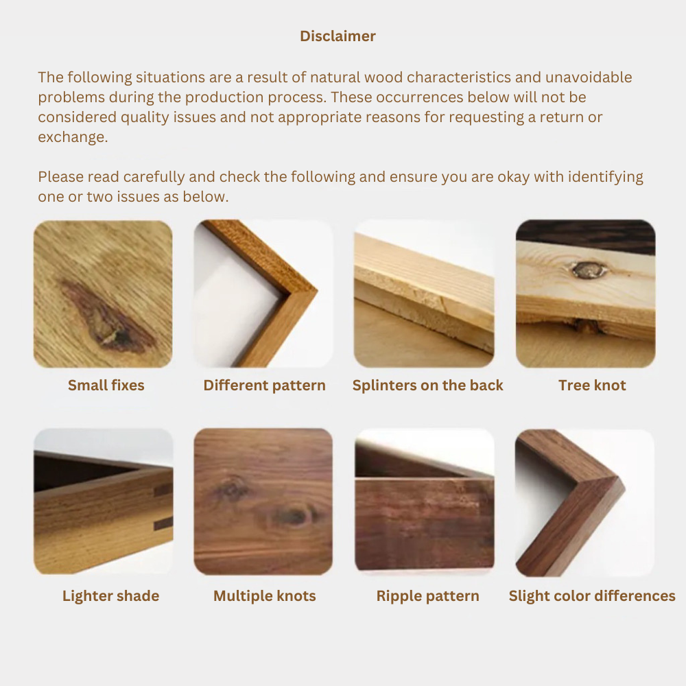 5x7" solid wood picture frame