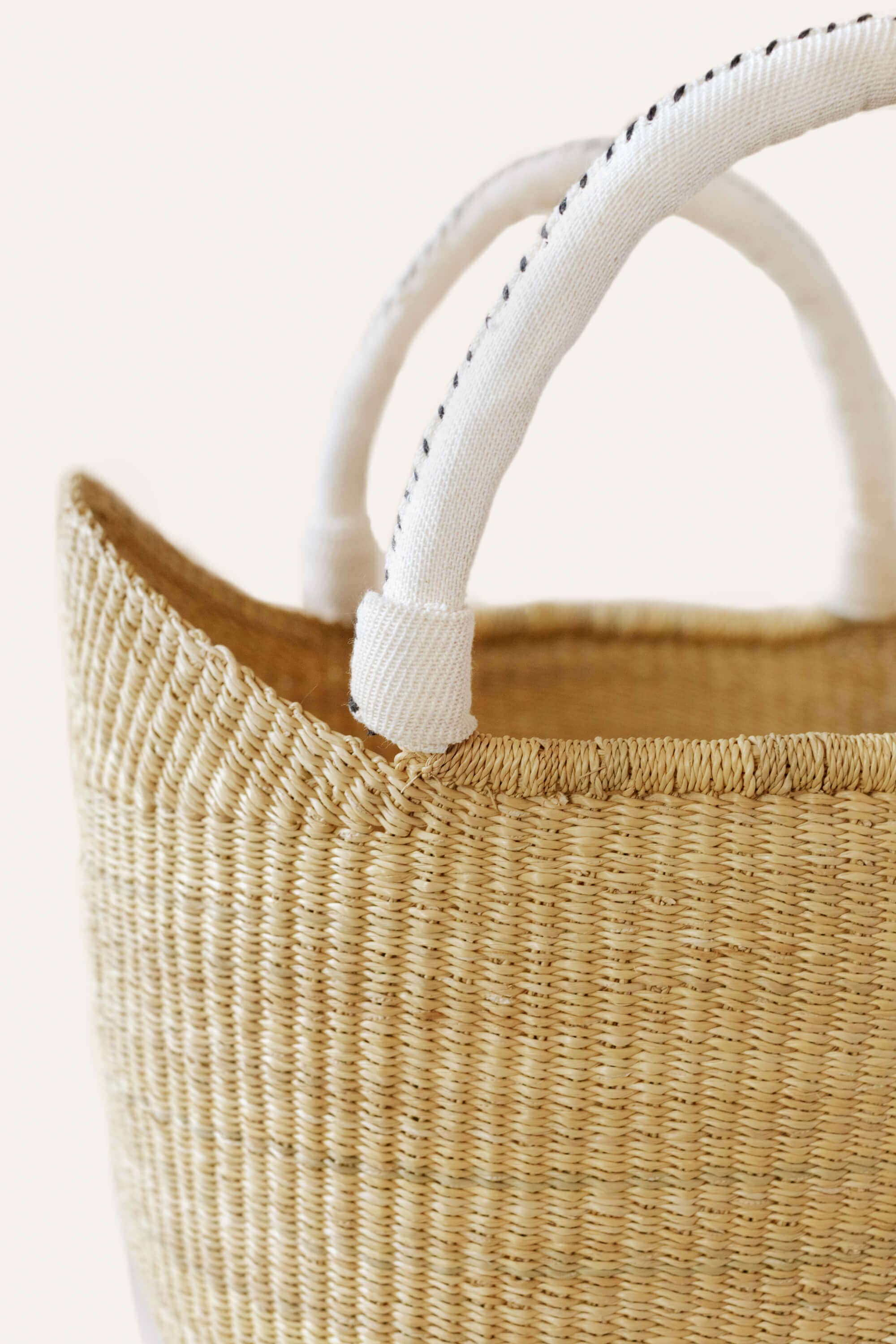 natural bolga tote cream