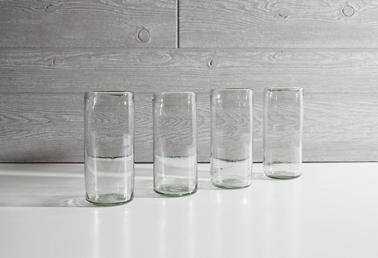 handblown mexican highball glasses