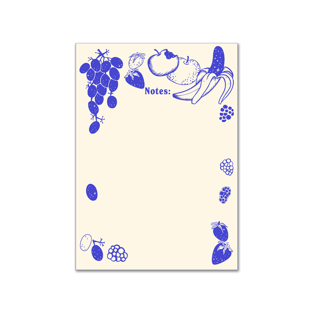 space fruit notepad