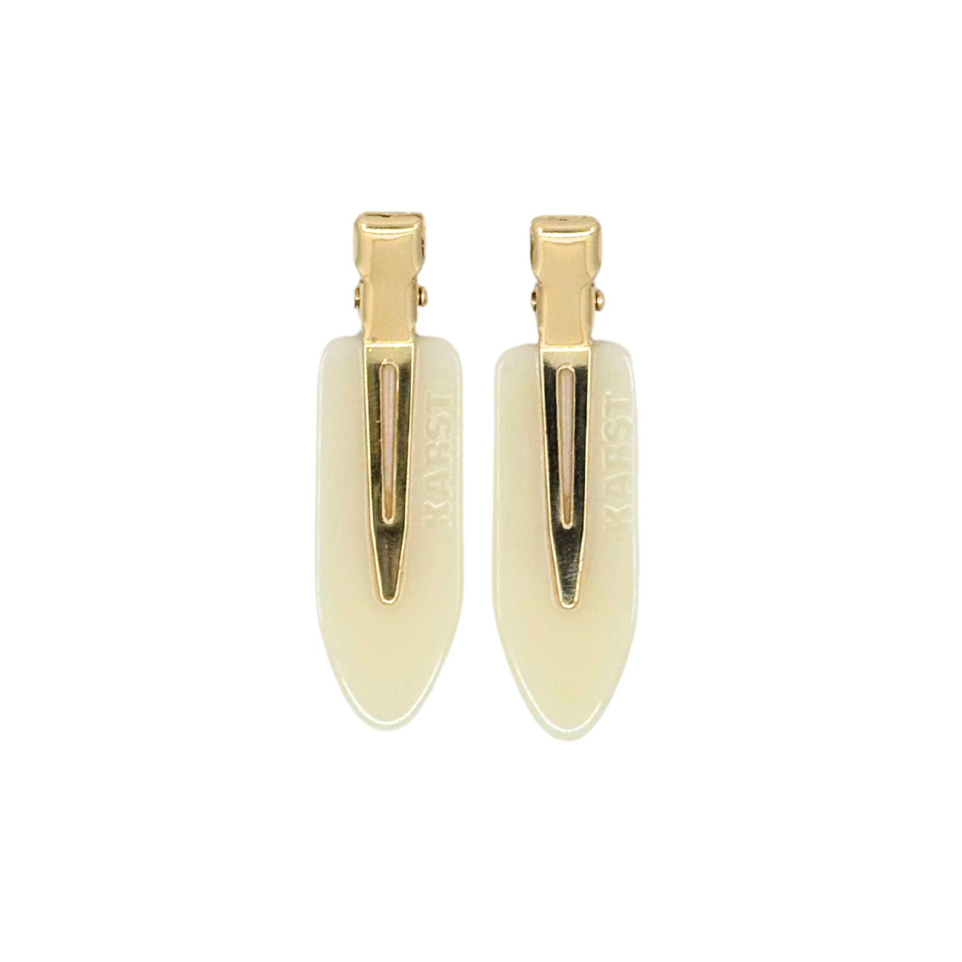 creaseless clips (set of 2) — buttermilk