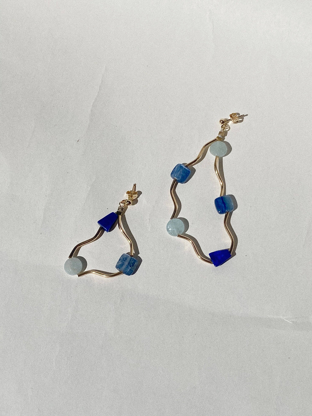 current earrings- aqua