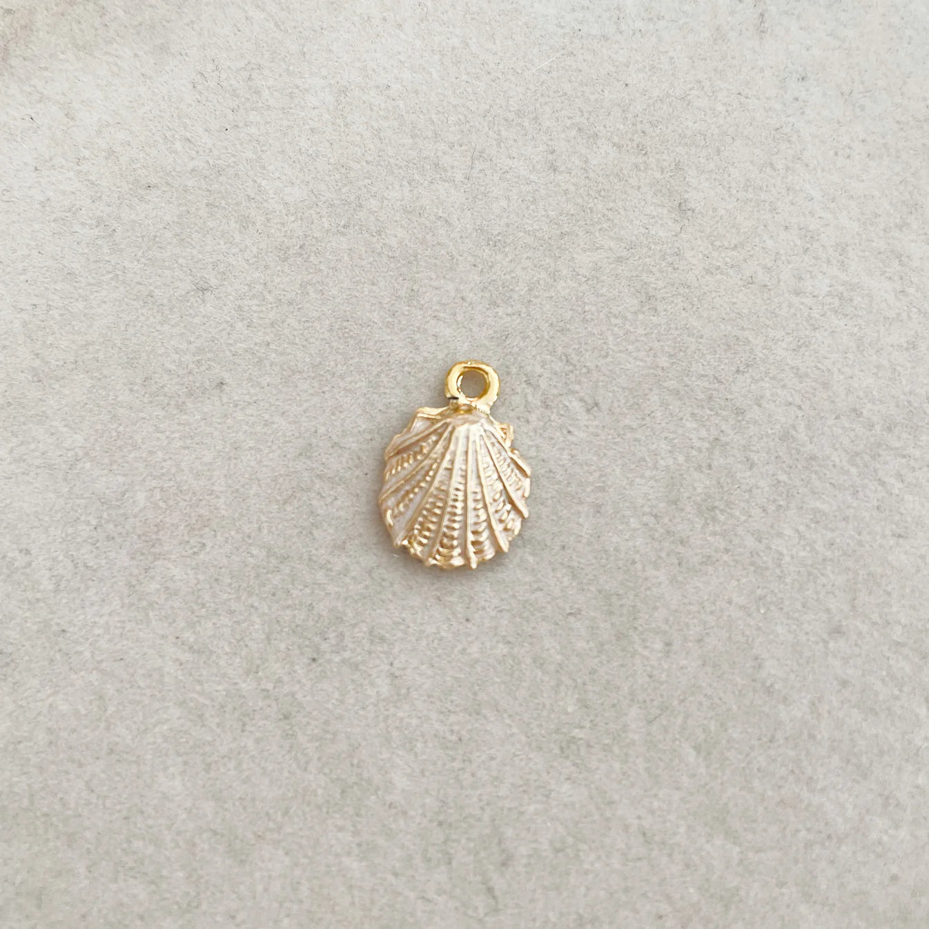 enamel seashell charm