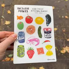 mini print sticker sheets