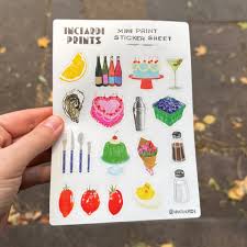 mini print sticker sheets