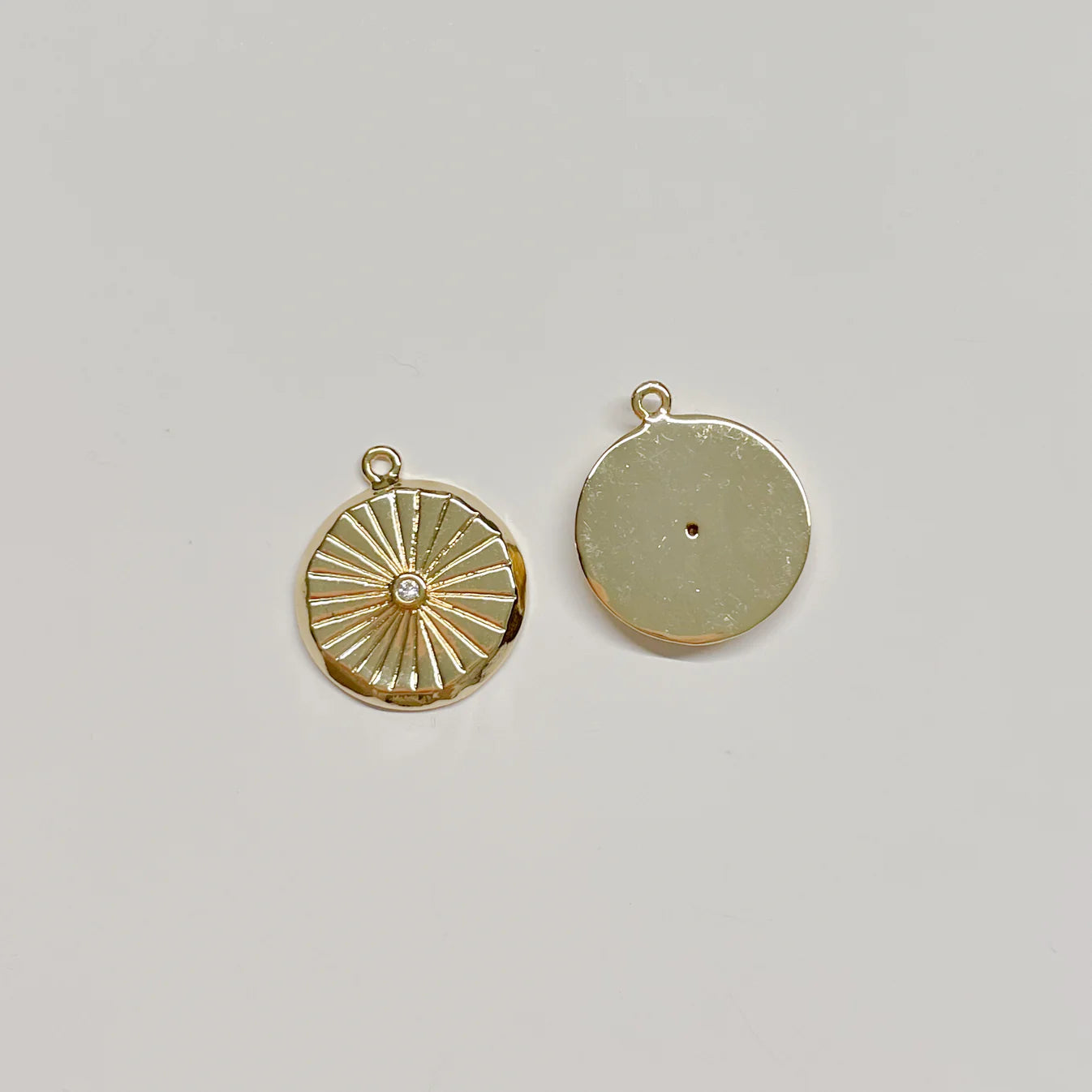 sunburst medallion charm