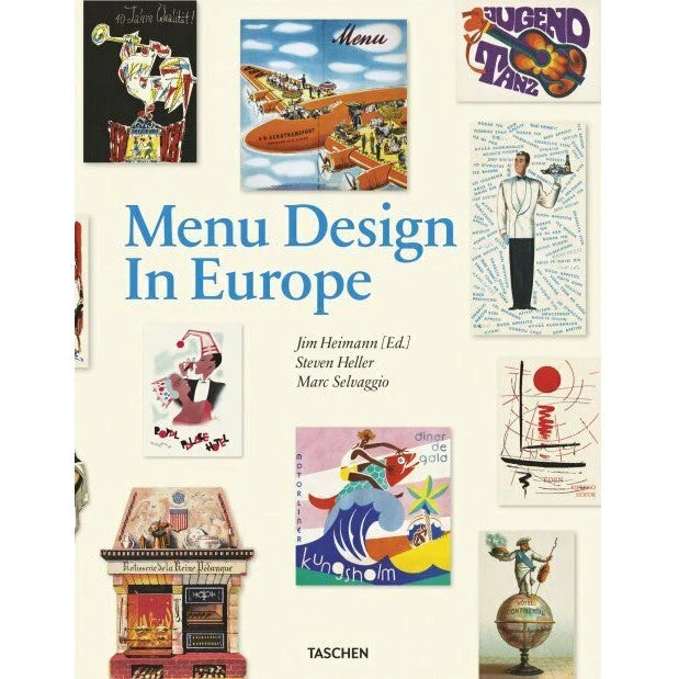 menu design in europe coffee table book