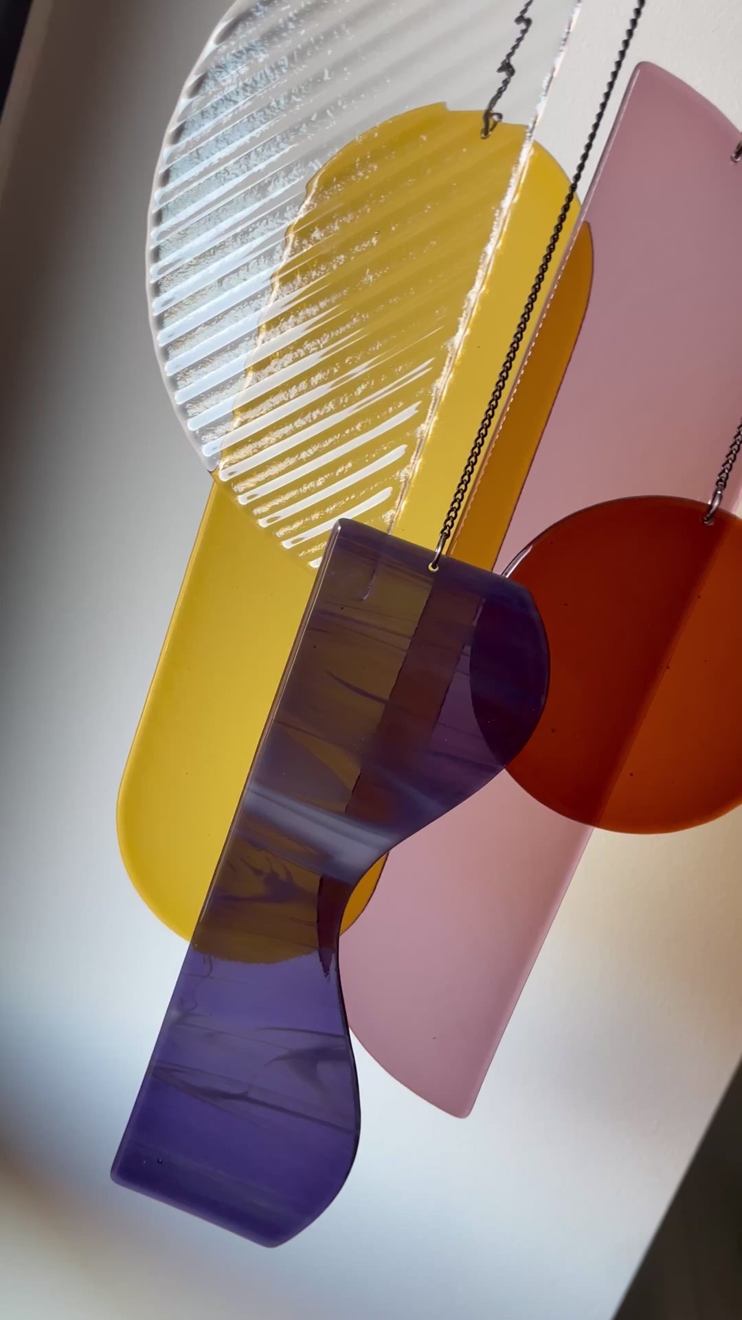 carnival fused glass art