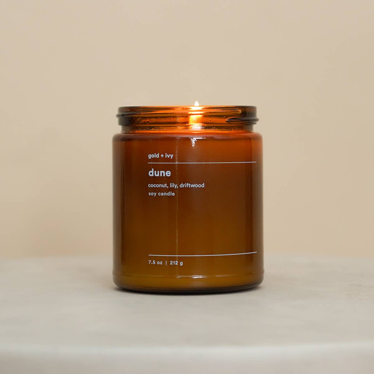 dune soy candle - standard 7.5 oz.