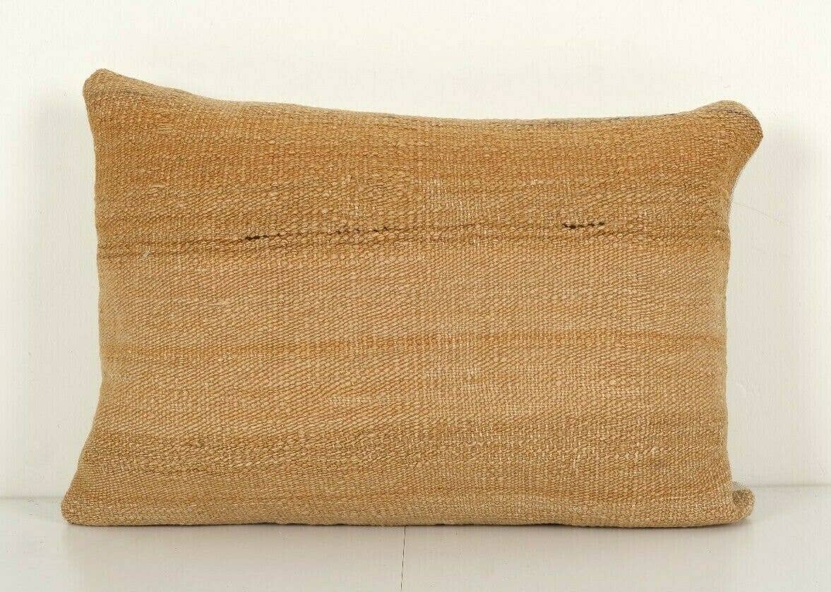 wool turkish kilim lumbar pillow