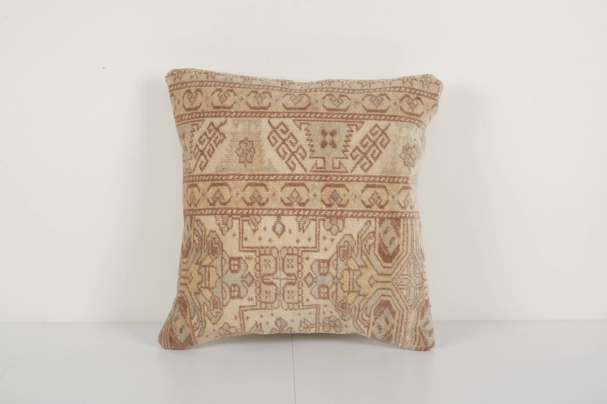 square muted sand pillow 19x19"