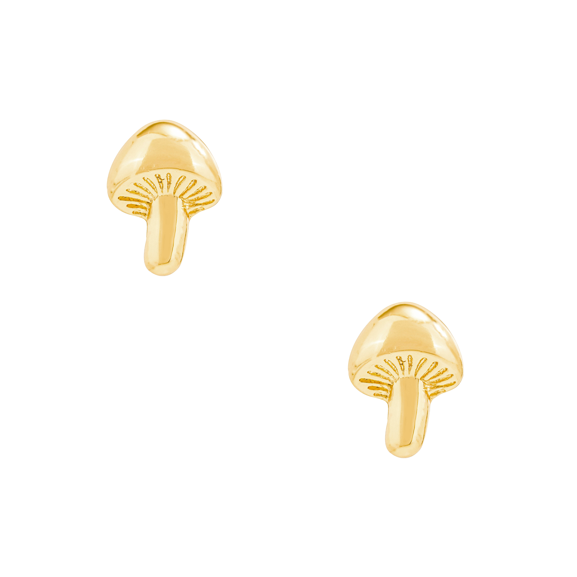 mushroom stud earrings