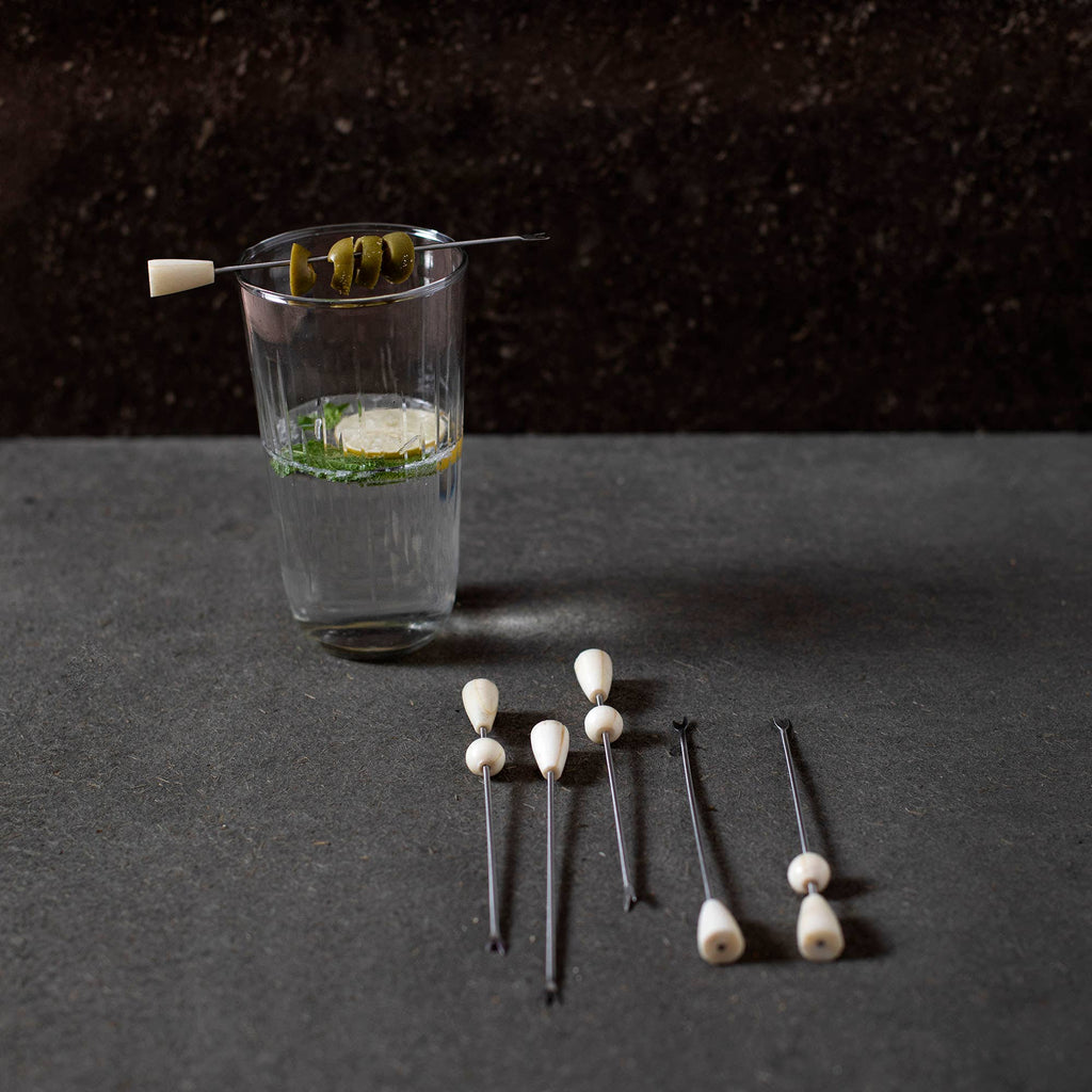 blanco cocktail picks assorted set of 6