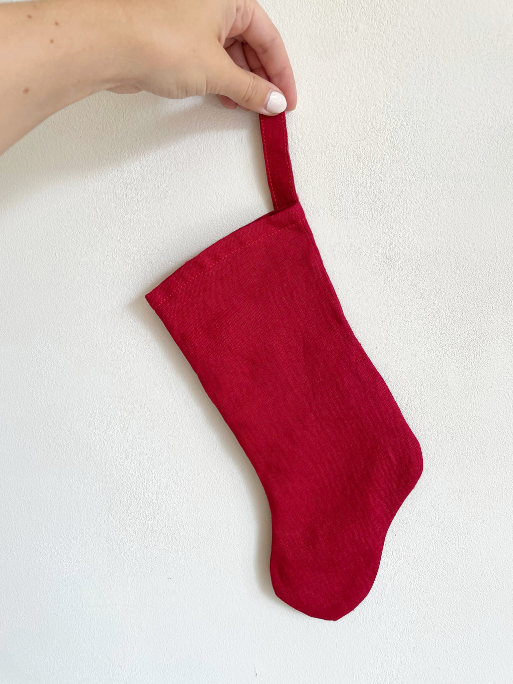 linen stocking
