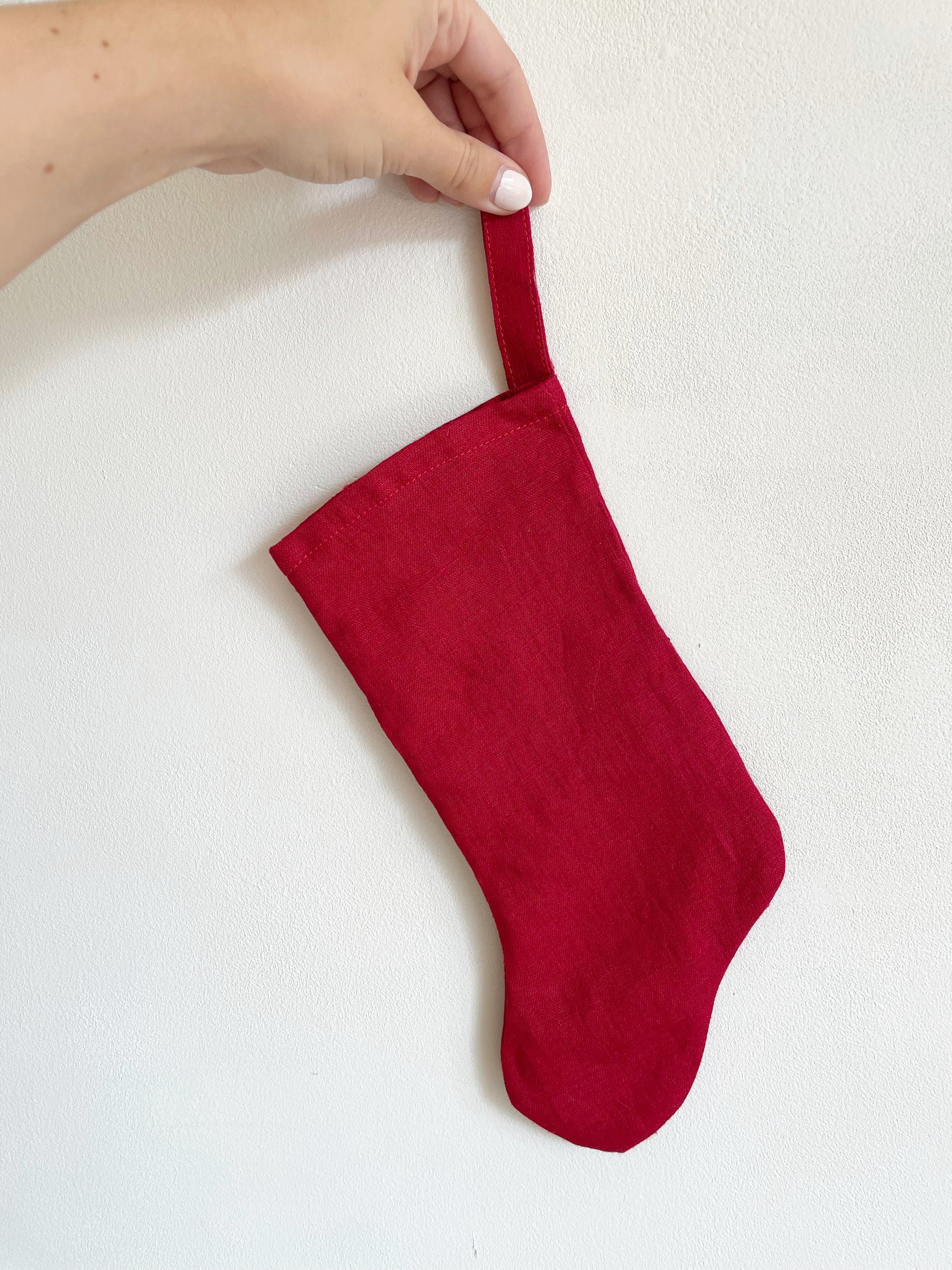linen stocking