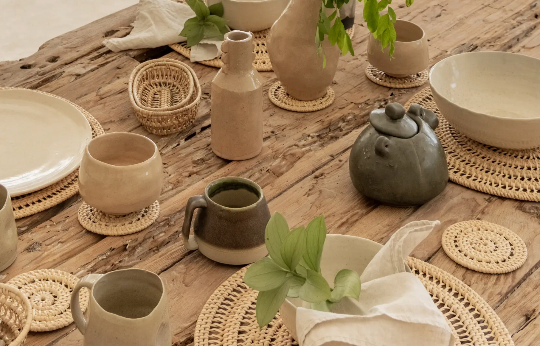 oval rattan baskets