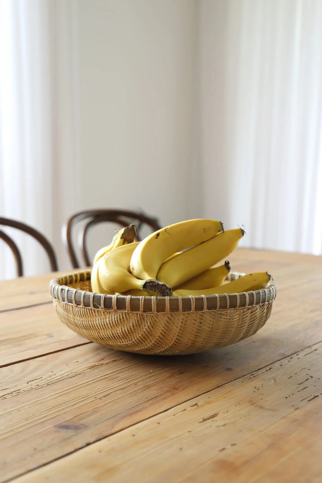 round bamboo basket