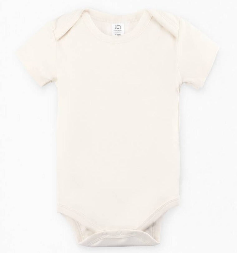 organic colored baby onesie